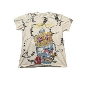 2000's Y2K Ed Hardy Rope Tee Size Large